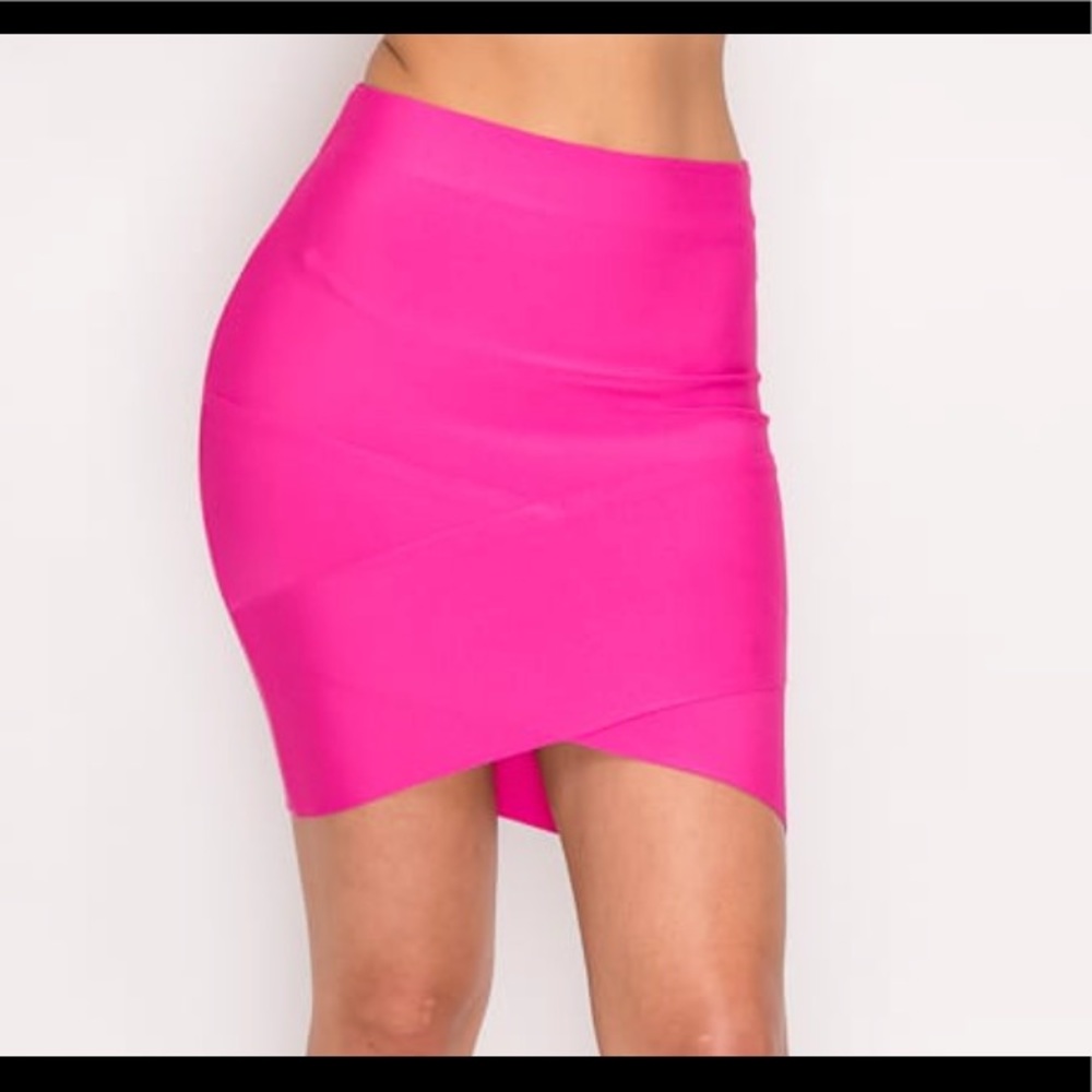 Pink bandage skirt